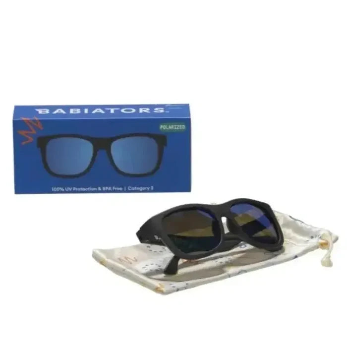 Babiators - Navigator Sunglasses - Jet Black-Sunglasses-0-2 Y-Posh Baby