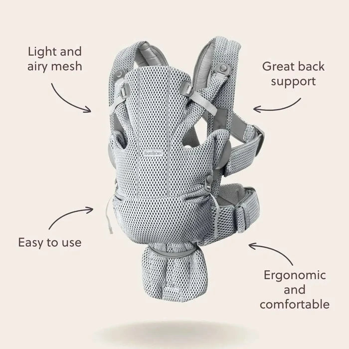 Baby Bjorn - Baby Carrier Free - Grey Beige-Baby Carriers-Posh Baby
