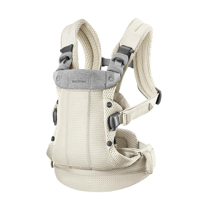 Baby Bjorn - Baby Carrier Harmony - Cream 3D Mesh-Baby Carriers-Posh Baby