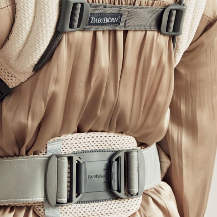 Baby Bjorn - Baby Carrier Harmony - Cream 3D Mesh-Baby Carriers-Posh Baby