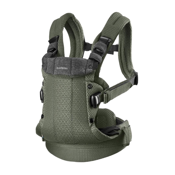 Baby Bjorn - Baby Carrier Harmony - Dark Green 3D Mesh-Baby Carriers-Posh Baby