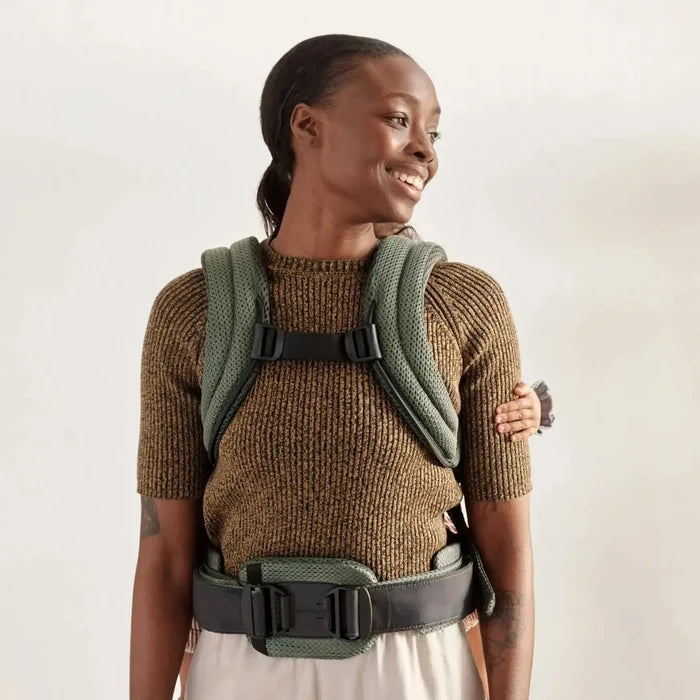 Baby Bjorn - Baby Carrier Harmony - Dark Green 3D Mesh-Baby Carriers-Posh Baby