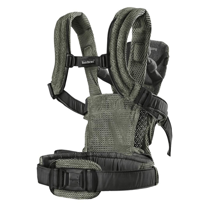 Baby Bjorn - Baby Carrier Harmony - Dark Green 3D Mesh-Baby Carriers-Posh Baby