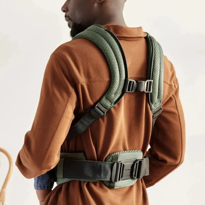 Baby Bjorn - Baby Carrier Harmony - Dark Green 3D Mesh-Baby Carriers-Posh Baby