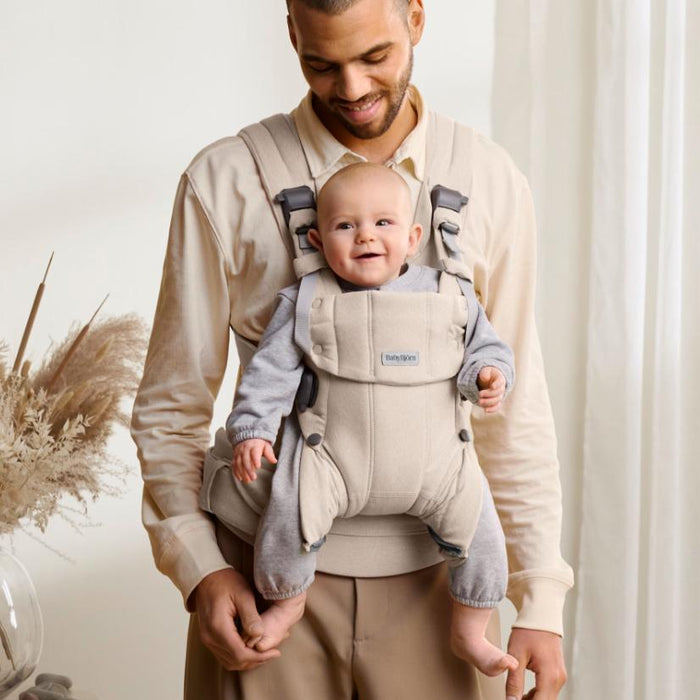 Baby Bjorn - Baby Carrier Harmony - Light Beige Melange-Baby Carriers-Posh Baby