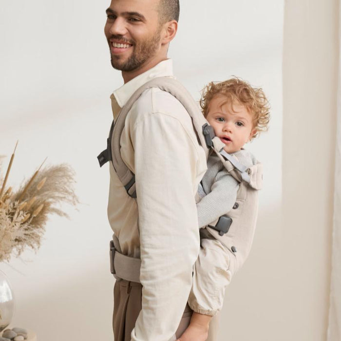Baby Bjorn - Baby Carrier Harmony - Light Beige Melange-Baby Carriers-Posh Baby