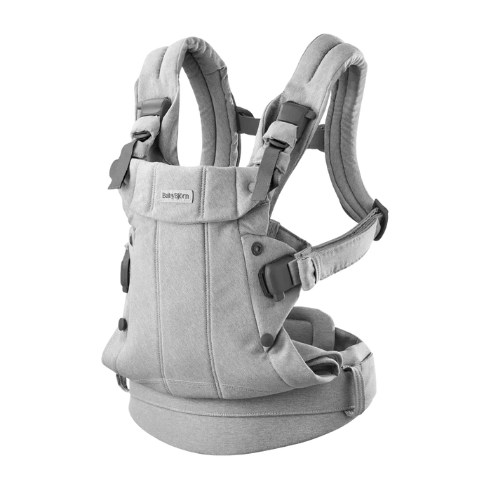 Baby Bjorn - Baby Carrier Harmony - Light Grey Melange-Baby Carriers-Posh Baby