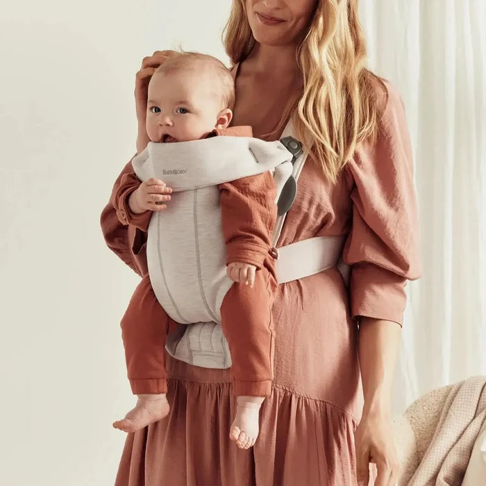 Baby Bjorn - Baby Carrier Mini - 3D Jersey Light Beige-Baby Carriers-Posh Baby