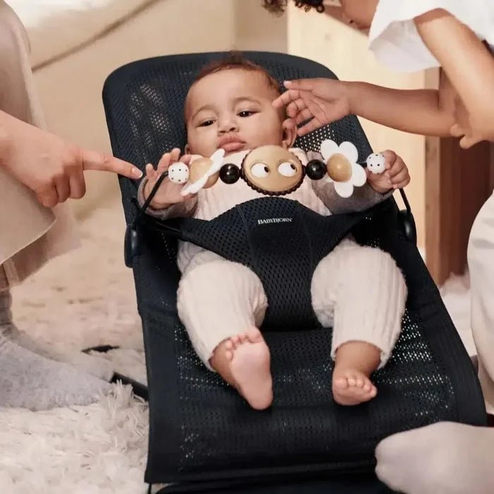 Baby Bjorn - Balance Toy Bar - Black & White Googly Eyes-Bouncers + Loungers-Posh Baby
