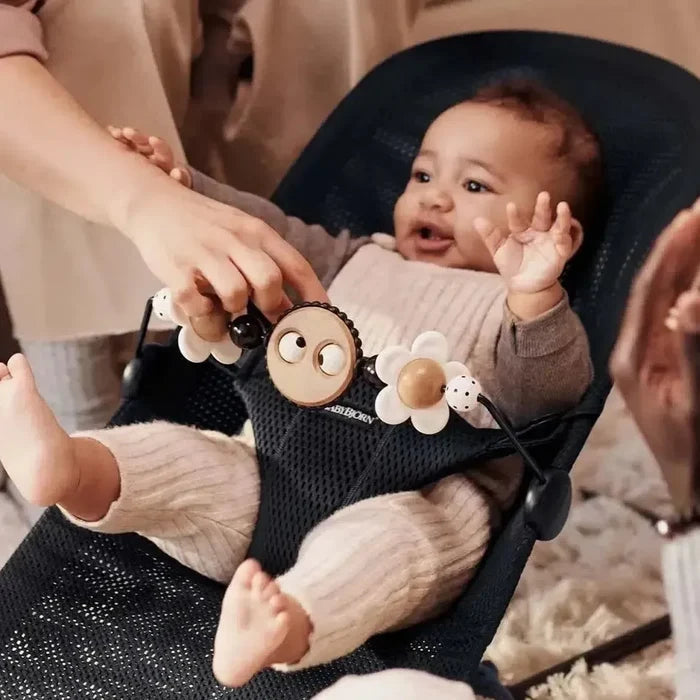 Baby Bjorn - Balance Toy Bar - Black & White Googly Eyes-Bouncers + Loungers-Posh Baby