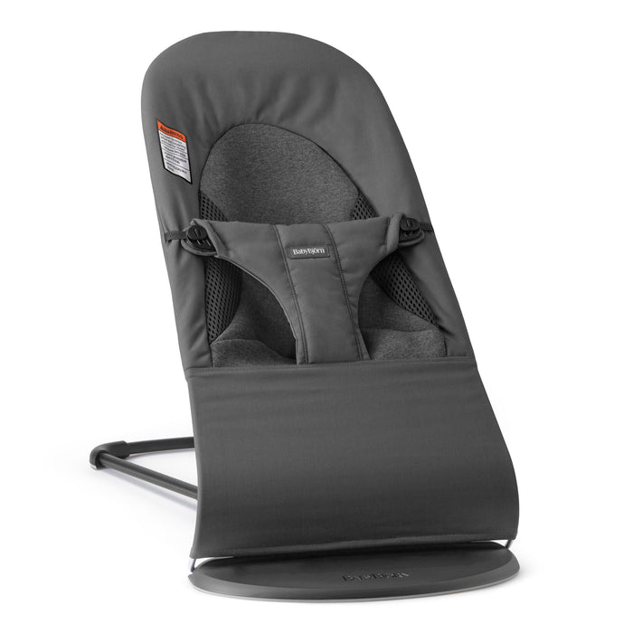 Baby Bjorn - Bouncer Balance Soft - Tri-Fabric - Dark Grey-Bouncers + Loungers-Posh Baby