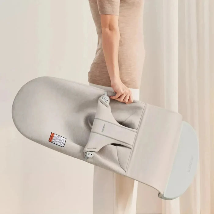 Baby Bjorn - Bouncer Bliss - 3D Jersey - Light Beige-Bouncers + Loungers-Posh Baby