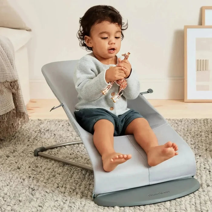 Baby Bjorn - Bouncer Bliss - 3D Jersey - Light Grey-Bouncers + Loungers-Posh Baby