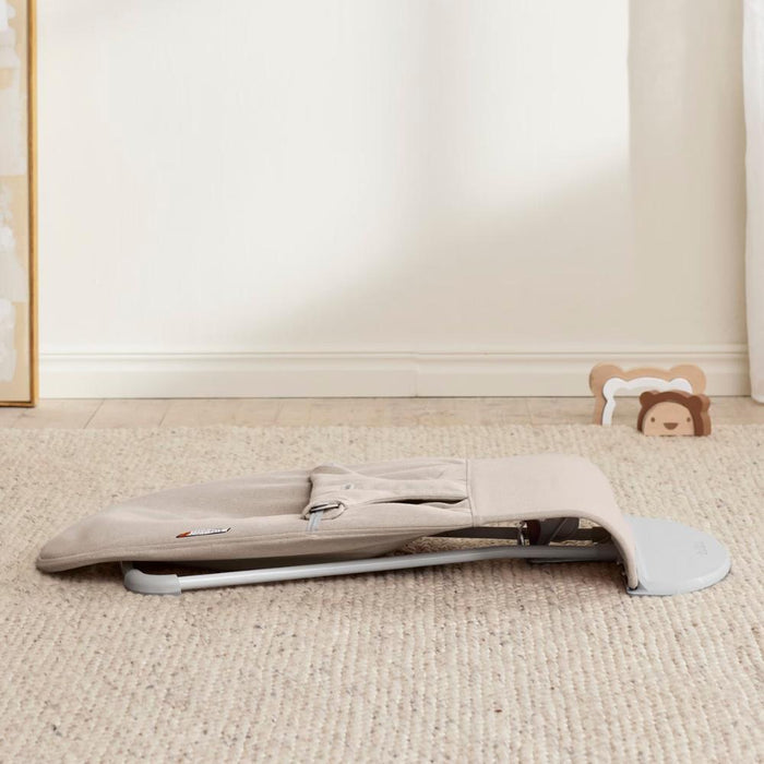 Baby Bjorn - Bouncer Bliss - Melange - Light Beige-Bouncers + Loungers-Posh Baby