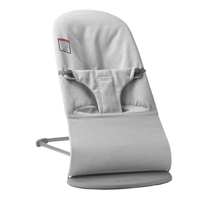 Baby Bjorn - Bouncer Bliss - Melange - Light Grey-Bouncers + Loungers-Posh Baby