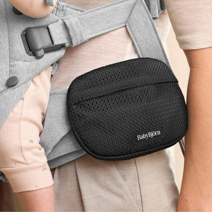 Baby Bjorn - Pocket Pouch for Baby Carrier - Black Mesh-Baby Carriers-Posh Baby