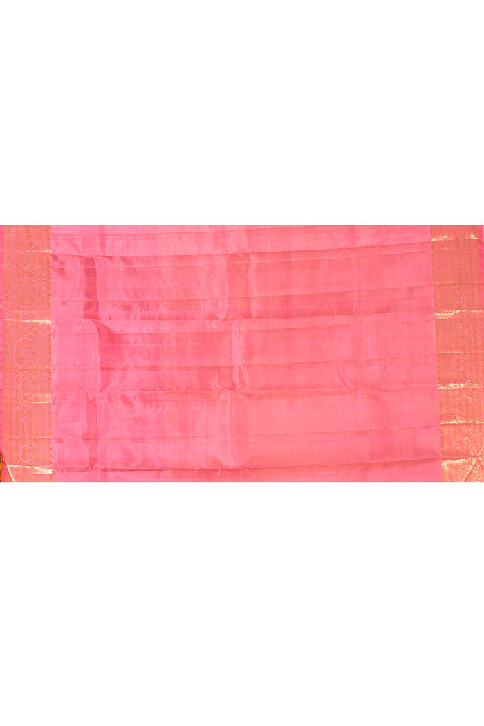 Baby Pink With Butti Kanjivaram Silk Saree