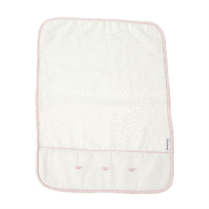 Baby Terry Burp Cloth Baby Bee Pink
