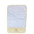 terry burp cloth with puddle duck yellow