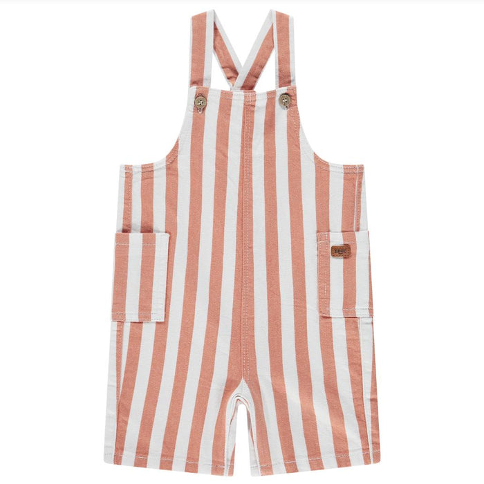 Babyface - Cotton Overalls - Orange Stripe-Overalls-3-6M-Posh Baby