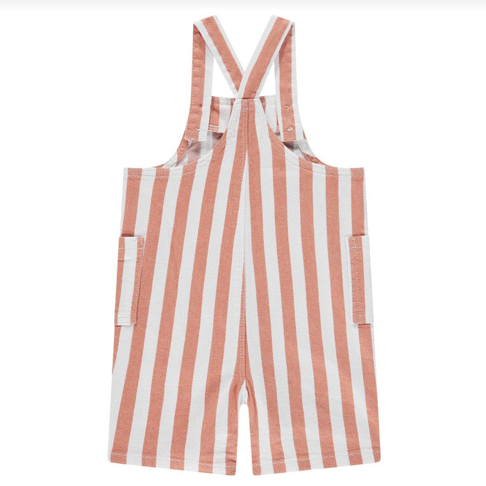 Babyface - Cotton Overalls - Orange Stripe-Overalls-3-6M-Posh Baby