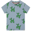 Babyface - Cotton Short Sleeve Tee - Green Balloon Dogs-Short Sleeves-3-6M-Posh Baby