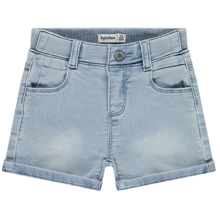 Babyface - Denim Shorts - Light Wash-Bottoms-3-6M-Posh Baby