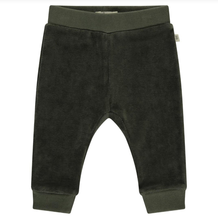 Babyface - Organic Cotton Velour Pant - Basil-Bottoms-6-9M-Posh Baby