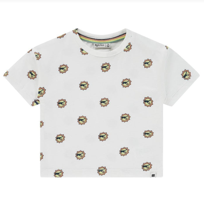 Babyface - Short Sleeve Tee - Cool Sun-Short Sleeves-3-6M-Posh Baby