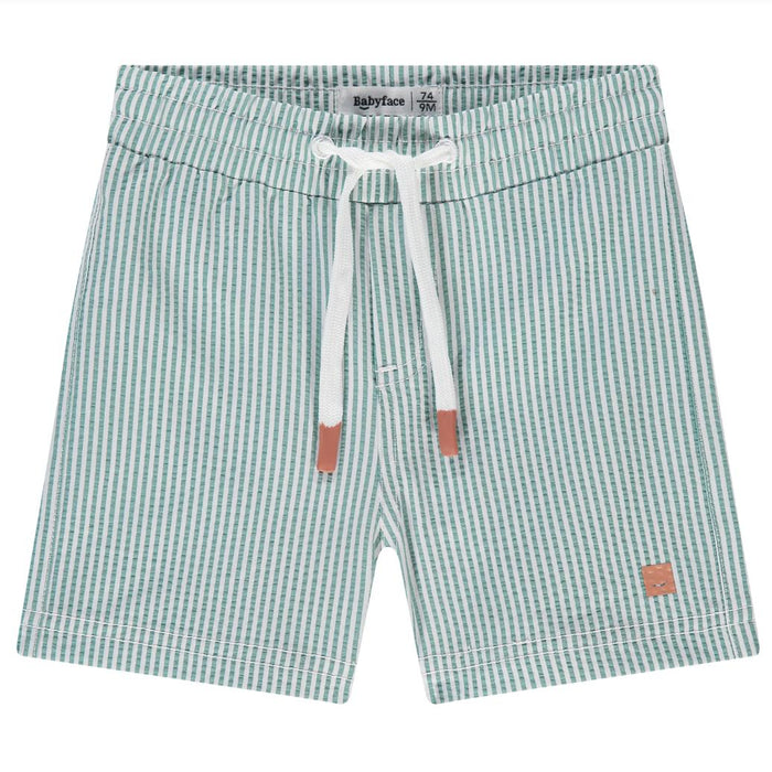Babyface - Swim Shorts - Teal Stripe-Swim-3-6M-Posh Baby