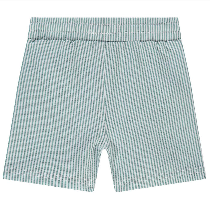 Babyface - Swim Shorts - Teal Stripe-Swim-3-6M-Posh Baby