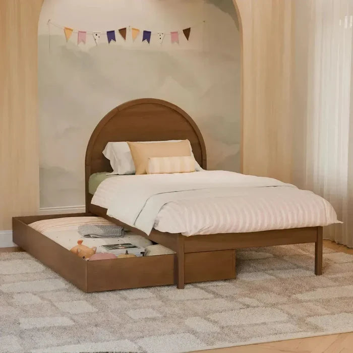 Babyletto Kids - Bondi Twin Trundle Bed-Twin Beds-Natural Walnut-Posh Baby