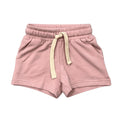 Babysprouts - Drawstring Shorts - Spring Mauve-Bottoms-0-3M-Posh Baby