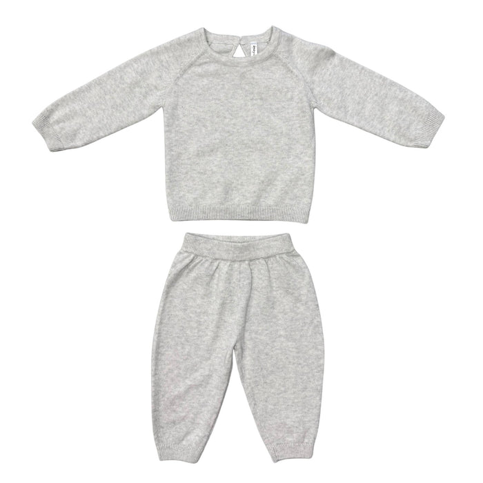 Babysprouts - Knit Sweater & Pant Set - Frost Grey