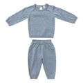 Babysprouts - Knit Sweater & Pant Set - Steel Blue