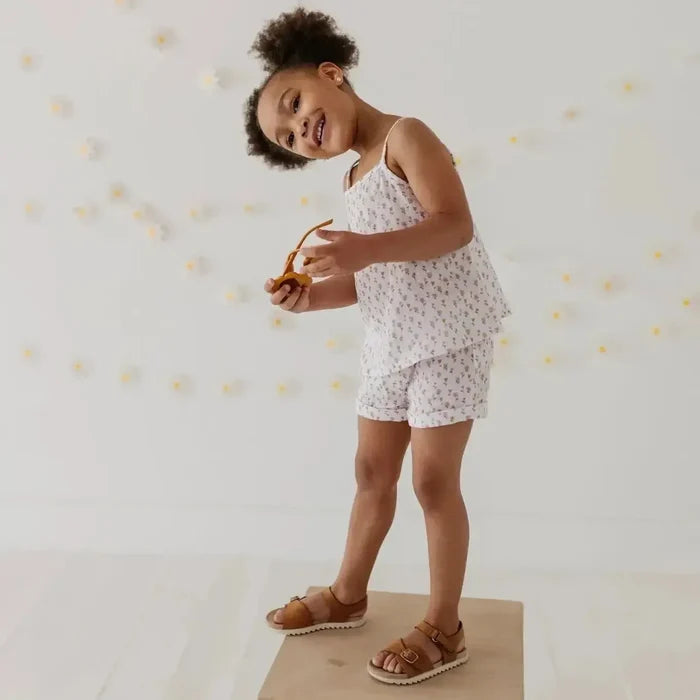 Babysprouts - Muslin Tank Top & Shorts Set - Mini Daisy-Sets-6-12M-Posh Baby