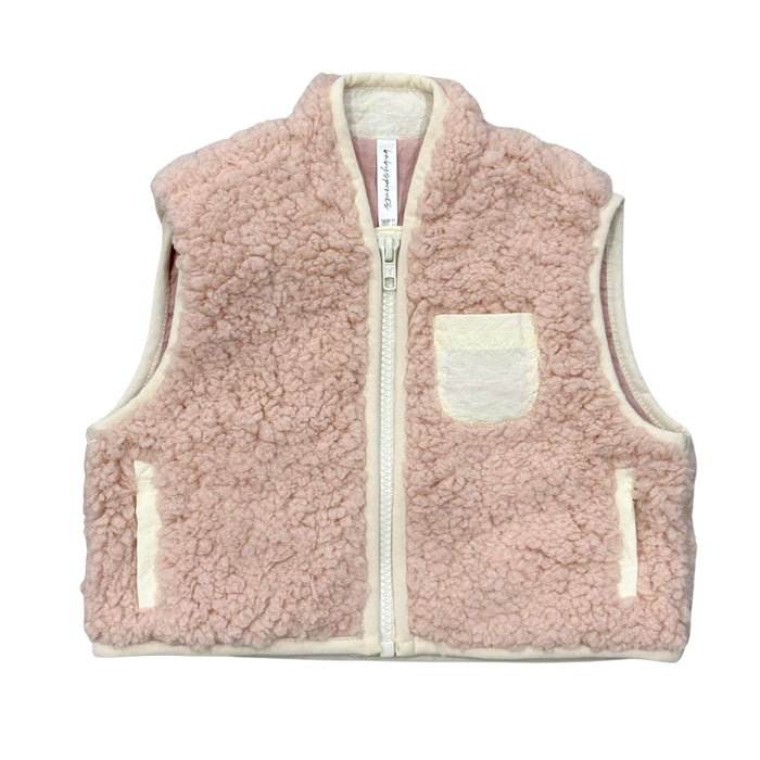 Babysprouts - Sherpa Vest - Soft Pink