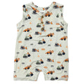 Babysprouts - Sleeveless Romper - Construction-Footies + Rompers (Fashion)-0-3M-Posh Baby