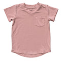 Babysprouts - V-Neck Pocket Tee - Spring Mauve-Short Sleeves-0-3M-Posh Baby