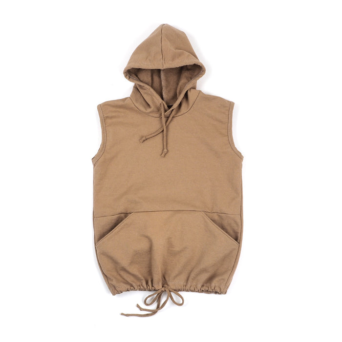 Hooded sweatshirt dress for girls