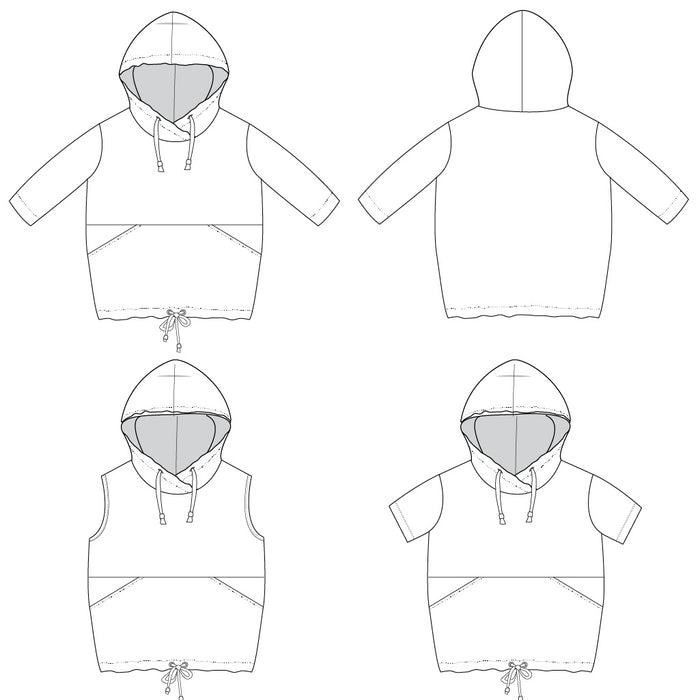 hooded dress sewing pattern
