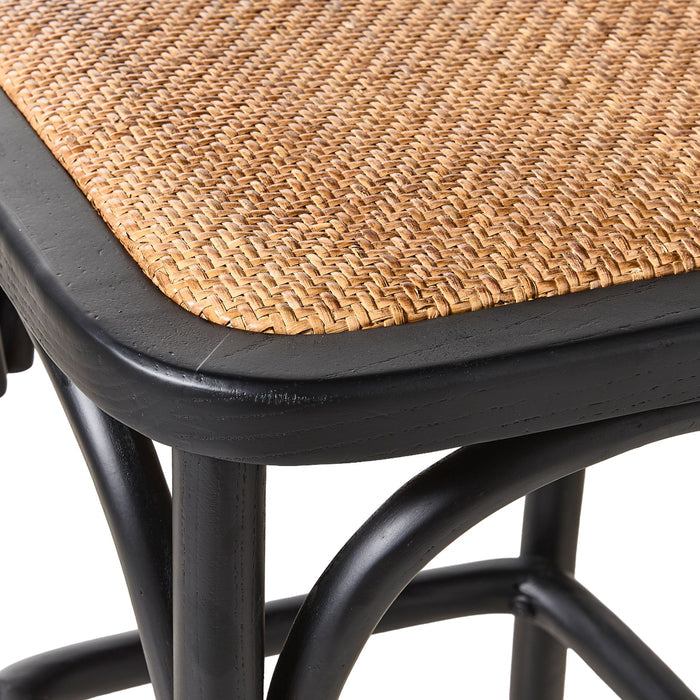 Bastion Backless Bar Stool Black