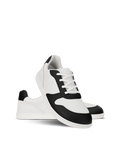 Be Lenka | Scoot Junior - White & Black | Wide Barefoot Trainers