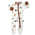 Belan J - Bamboo 2-Way Zipper Footie - Foxes-Footies + Rompers (Basic)-Newborn-Posh Baby