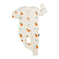 Belan J - Bamboo 2-Way Zipper Romper - Clementines-Footies + Rompers (Basic)-3-6M-Posh Baby