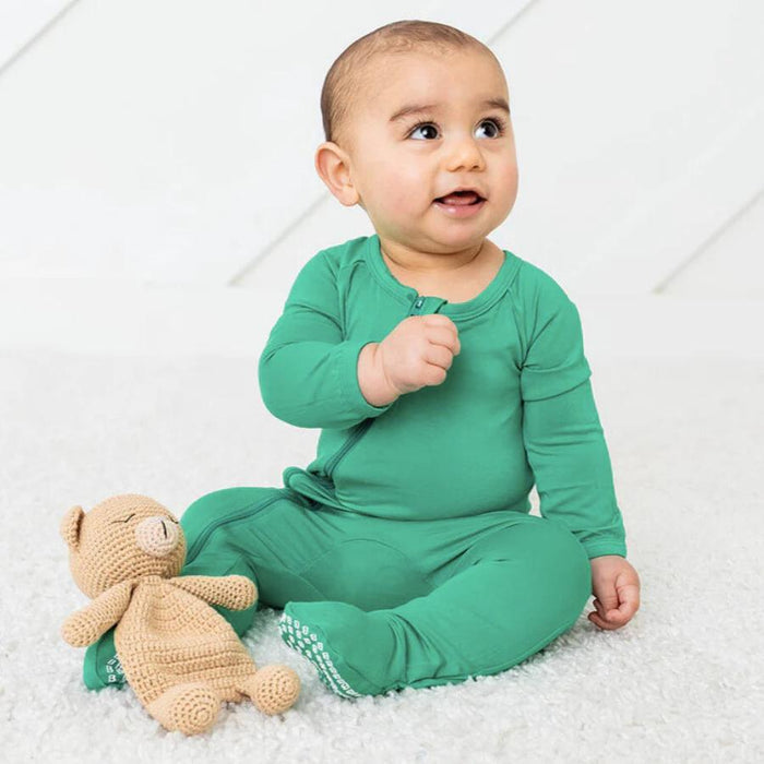 Bestaroo - Bamboo Footie - Emerald-Footies + Rompers (Basic)-Newborn-Posh Baby