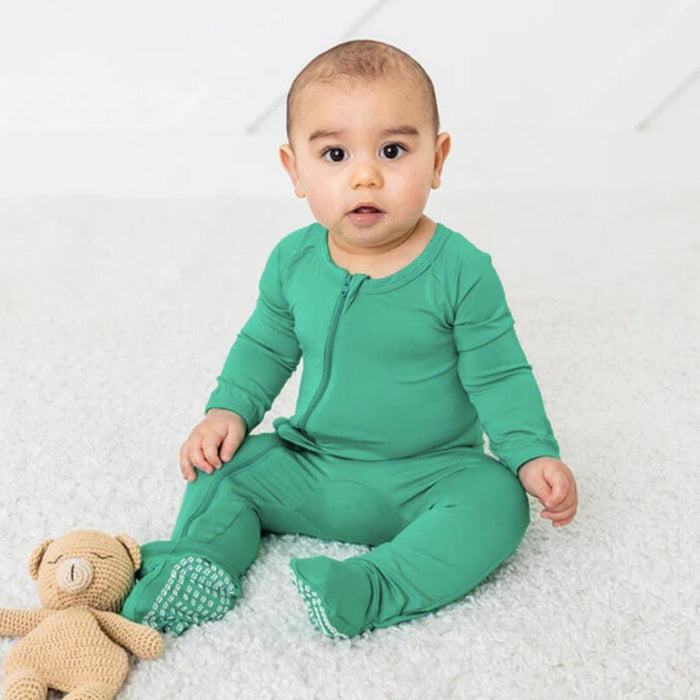 Bestaroo - Bamboo Footie - Emerald-Footies + Rompers (Basic)-Newborn-Posh Baby