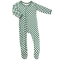 Bestaroo - Bamboo Footie - Green Checkers-Footies + Rompers (Basic)-Newborn-Posh Baby