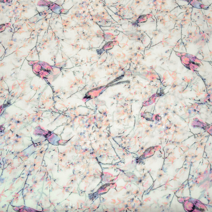 Birds & Blossoms Scarf - Madison's Niche