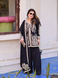 Black Georgette Kurti With Paisley Embroidery